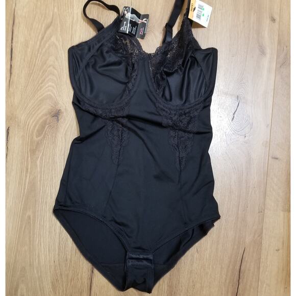 Maidenform Black Lace Embellished Bodysuit Style 1456 Size 36DD - NWT's - Picture 1 of 12